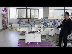 2003 M28 Одноголовочная этикетировочная машина для наклеивания самоклеящихся этикеток 50 BPM для круглых бутылок