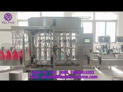 2159 M10 Линейный разъемный поршень для жидкого моющего средства, 6 станций для наполнения, укупорки и маркировки.