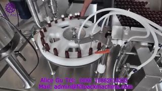 2231 J2 Комбинированная ротационная машина для розлива и укупорки маленьких бутылочек с 4 головками