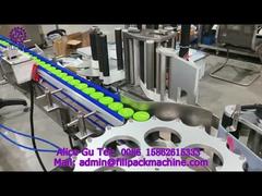 2164 M4 Жестяная крышка Стеклянная бутылка Автоматическая самоклеящаяся этикетировочная машина с поворотным столом