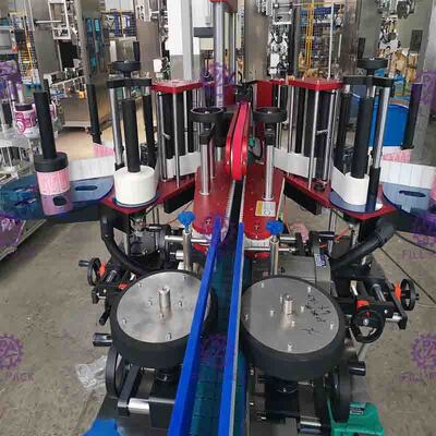 Экстренныйый выпуск машины для прикрепления этикеток бутылки автоматического квадрата плоский сформировал двойной бортовой слипчивый стикер