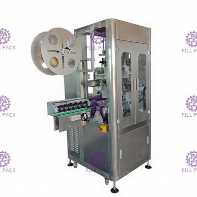 Машина для прикрепления этикеток бутылки рукава шеи PVC 150BPM OPS теплоусаживающая