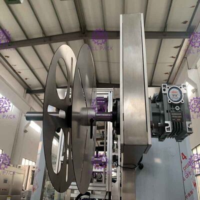 Полностью автоматическая машина для прикрепления этикеток сокращения бутылки с системой двойного главного рукава обозначая