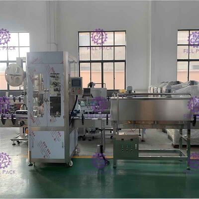 Горячая движимость машины для прикрепления этикеток втулки сокращения завалки SUS304 с колесами