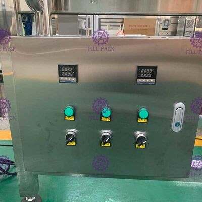 Горячая движимость машины для прикрепления этикеток втулки сокращения завалки SUS304 с колесами