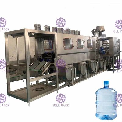 Машина завалки бутылки с водой PLC 300BPH 18.9L чистая коррозионностойкая