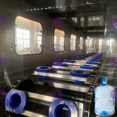 Машина завалки бутылки с водой PLC 300BPH 18.9L чистая коррозионностойкая