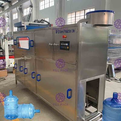 Пластичный бочонок оборудование сокращения машины завалки воды 5 галлонов автоматическое упаковывая