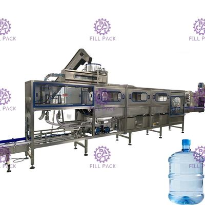 система 3 линейного бочонка воды 5 галлонов 200BPH заполняя в одной структуре