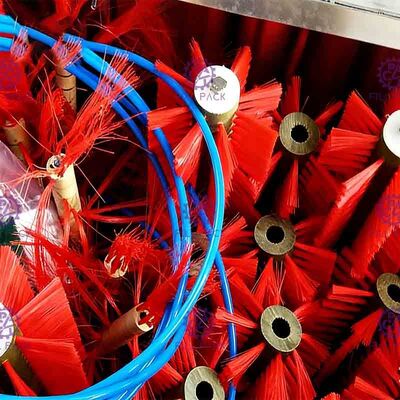 Двойная машина чистки стеклянной бутылки головок Semi автоматическая для линии напитка заполняя