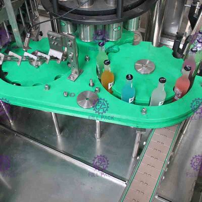 3 в 1 Monobloc машине завалки напитка стеклянной бутылки Carbonated с крышкой кольца тяги