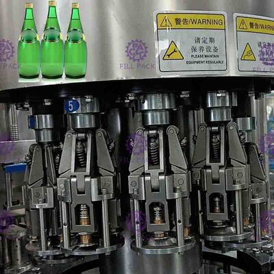 3 в 1 бутылке машины Carbonated напитка заполняя покрывая Monobloc стеклянной с алюминиевой крышкой