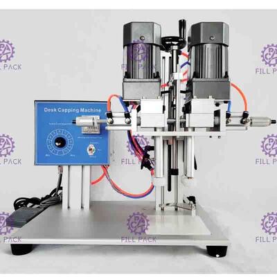 Машина Семи автоматического настольного пневматического винта покрывая для бутылки пластмассы брызг