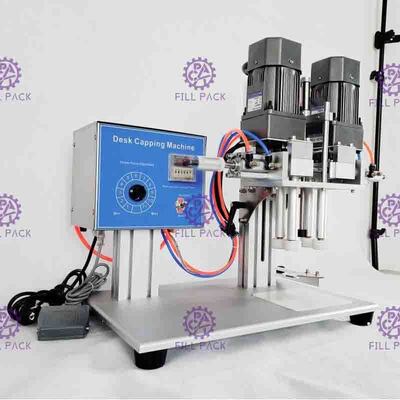 Машина Семи автоматического настольного пневматического винта покрывая для бутылки пластмассы брызг