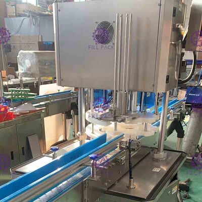 4500CPH Double Head Rotary Can Filling Line Heaight Adjustable