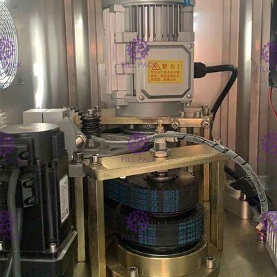 4500CPH Double Head Rotary Can Filling Line Heaight Adjustable