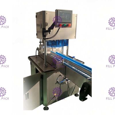 4500CPH Double Head Rotary Can Filling Line Heaight Adjustable