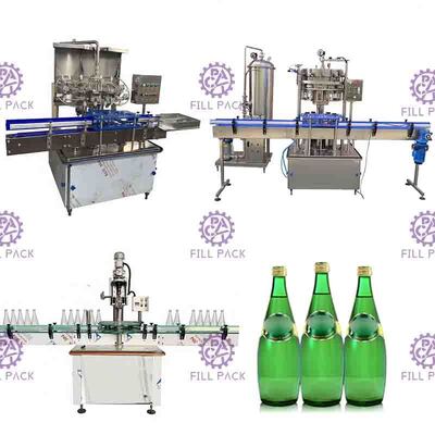 Автоматическая Carbonated линия напитка крышки бутылки стекла машины завалки 2L напитка 1500BPH алюминиевая