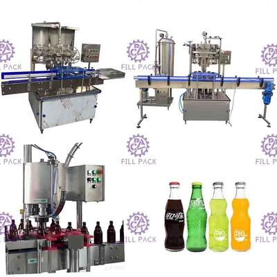 Линия крышка кроны 1000BPH машины завалки напитка мягкого напитка Carbonated бутылки стекла