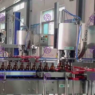 Линия крышка кроны 1000BPH машины завалки напитка мягкого напитка Carbonated бутылки стекла
