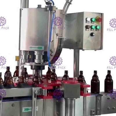 Промышленная машина покрывать кроны бутылки 6 головок, оборудование запечатывания бутылки крышки кроны