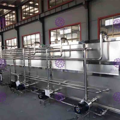 Индустрия напитка системы стерилизатора горячего сока машины упаковки бутылки напитка завалки охлаждая