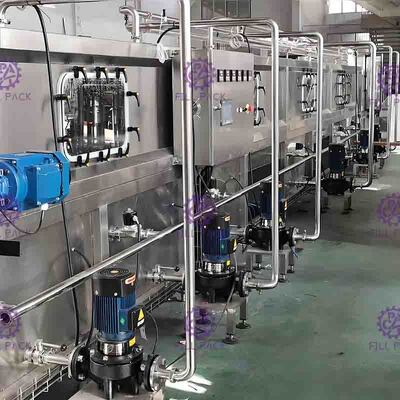 Стекло разлило машину по бутылкам 36℃ сока охлаждая - 85℃ для горячей машины завалки