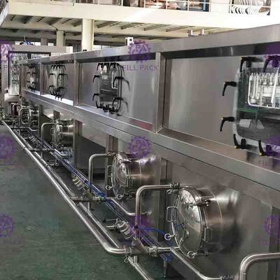 Стекло разлило машину по бутылкам 36℃ сока охлаждая - 85℃ для горячей машины завалки