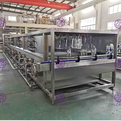 Стекло разлило машину по бутылкам 36℃ сока охлаждая - 85℃ для горячей машины завалки