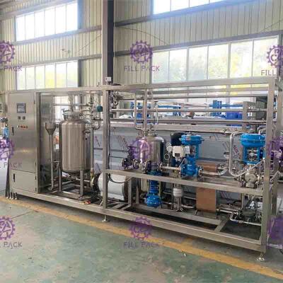 Приправленная технологическая линия 7000L/H сока напитка смешивая со стерилизатором плиты UHT