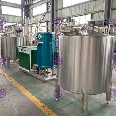 Приправленная технологическая линия 7000L/H сока напитка смешивая со стерилизатором плиты UHT