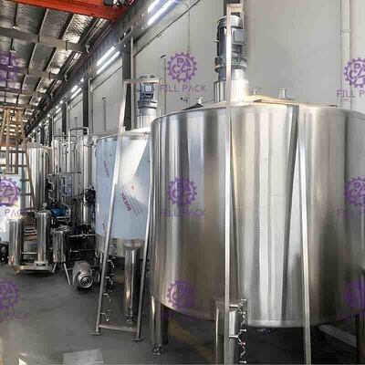 Приправленная технологическая линия 7000L/H сока напитка смешивая со стерилизатором плиты UHT