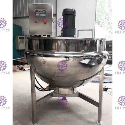 SUS304 чайник двойника пара 3 слоев закрытый кожухом с агитатором 200L