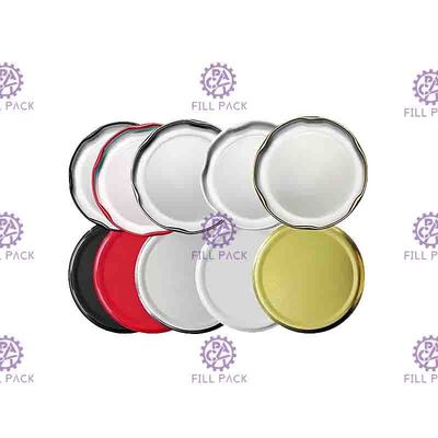 завинчивая пробка металла Tinplate крышки 48mm 53mm 58mm крышек бутылки стекла сока 38mm 43mm