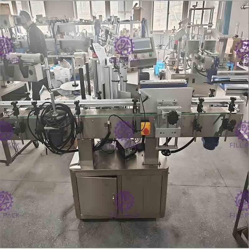 Машина для прикрепления этикеток 50BPM стикера одиночной головы слипчивая для круглой бутылки