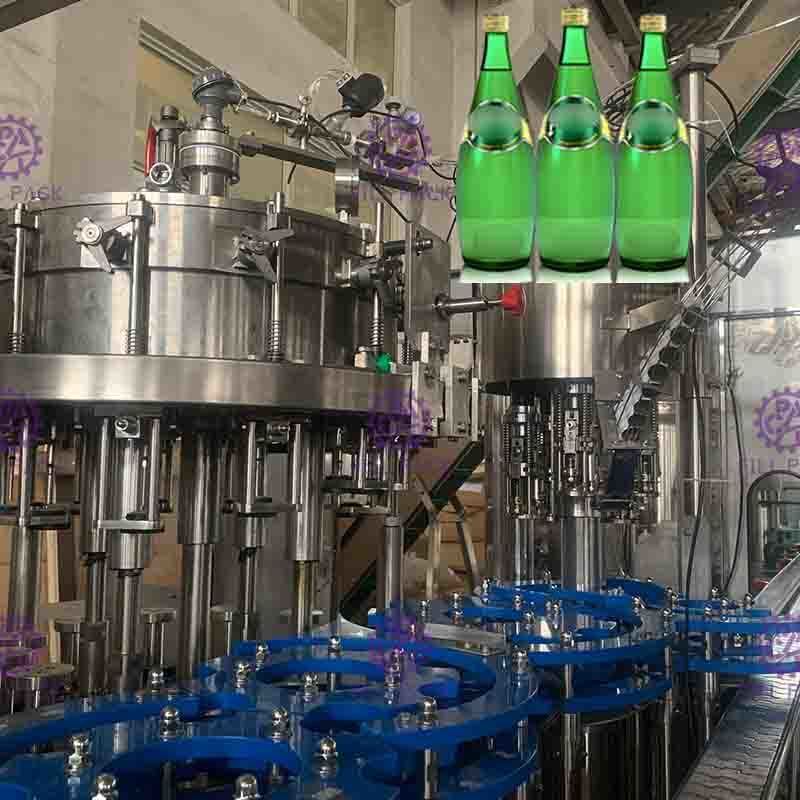 тип жидкостное управление кольца машины завалки бутылки 12000BPH PLC цилиндра